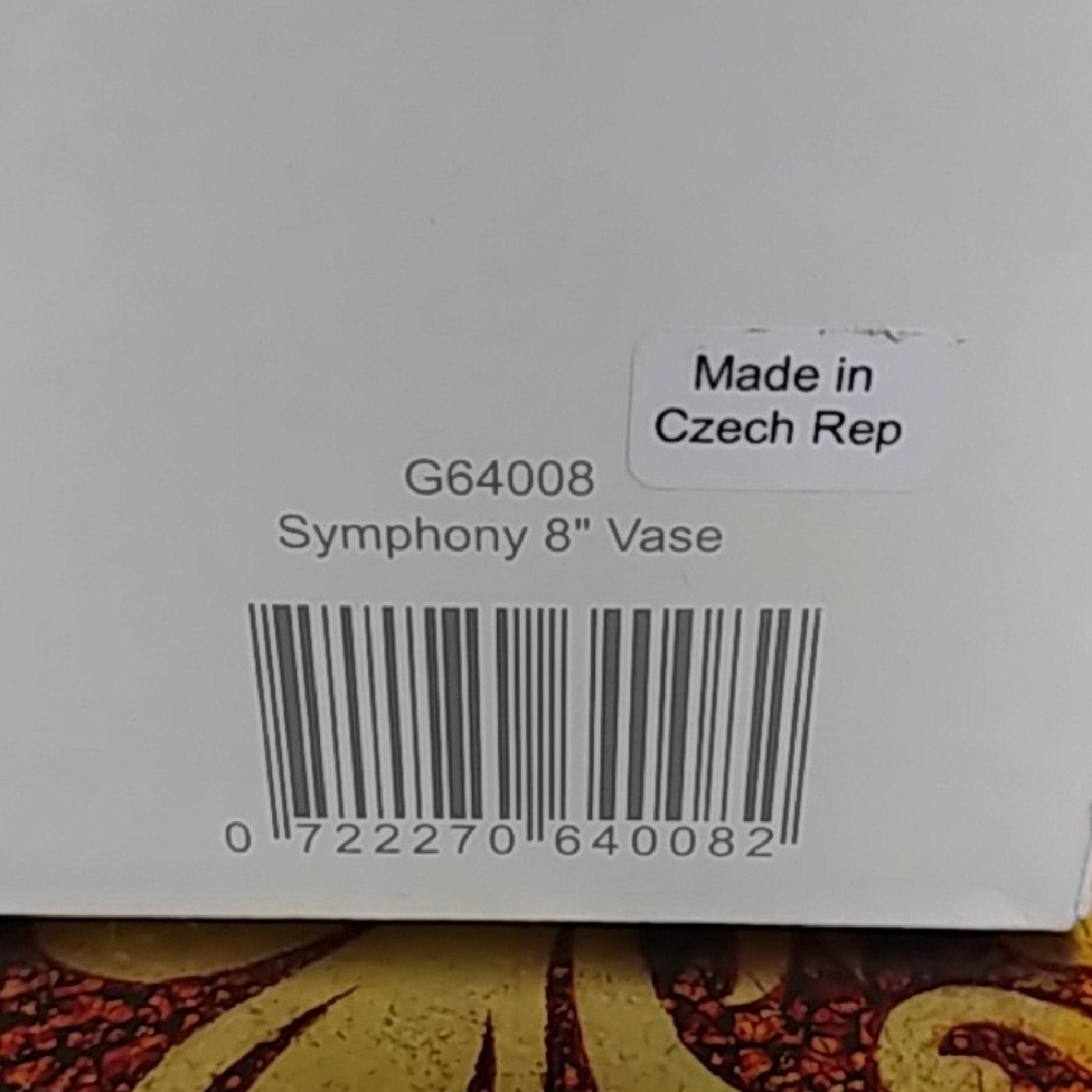 Symphony 8" Vase - Made in Czech Republic